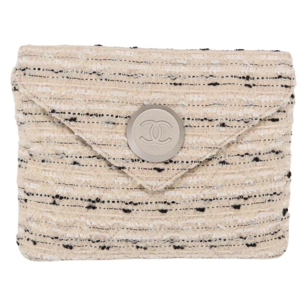 Chanel Vintage Envelope Chain Clutch Tweed Small